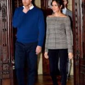 THEORY OFF THE SHOULDER PERFORM TECH PINSTRIPE BLAZER SZ 0